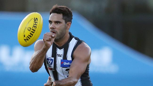 VFL. Collingwood vs Footscray at Olympic Park. Collingwood's Daniel Wells 2nd quarter. Pic: Michael Klein.