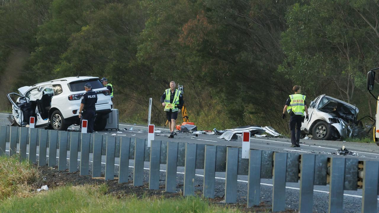 The incident occurred on the D’Aguilar Highway near Wamuran. Picture: Lachie Millard