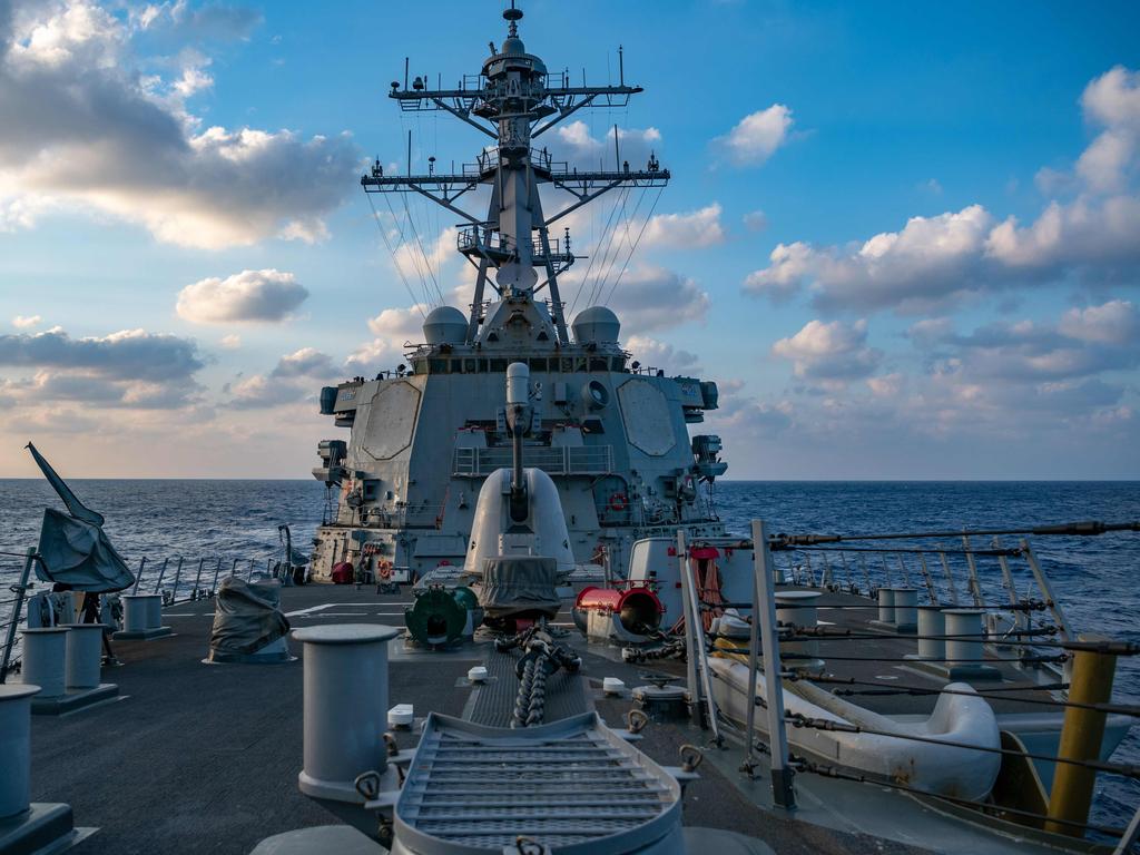 The US Navy might be sailing the South China Sea – but no one else is. Picture: Samuel HARDGROVE / US NAVY / AFP.