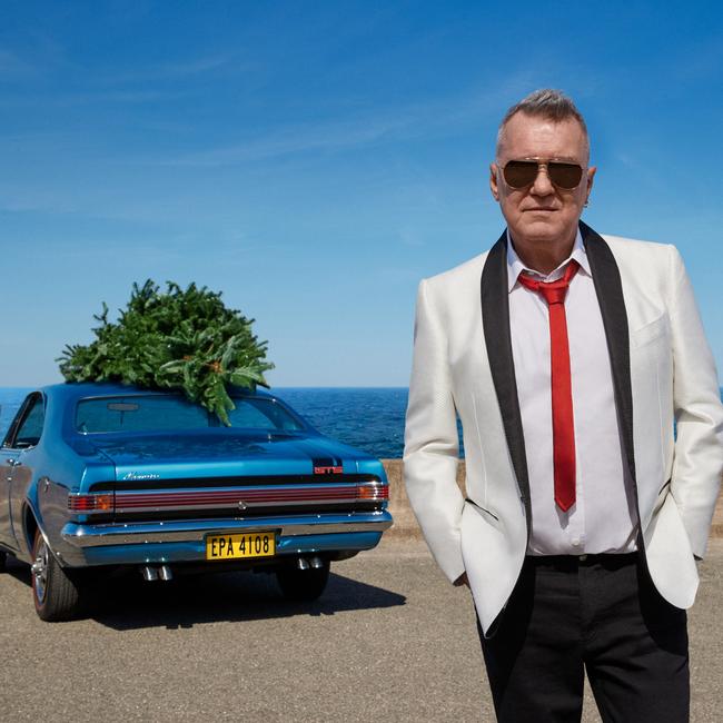 Jimmy Barnes’s Blue Christmas album cover artwork. Picture: Jesse Lizotte