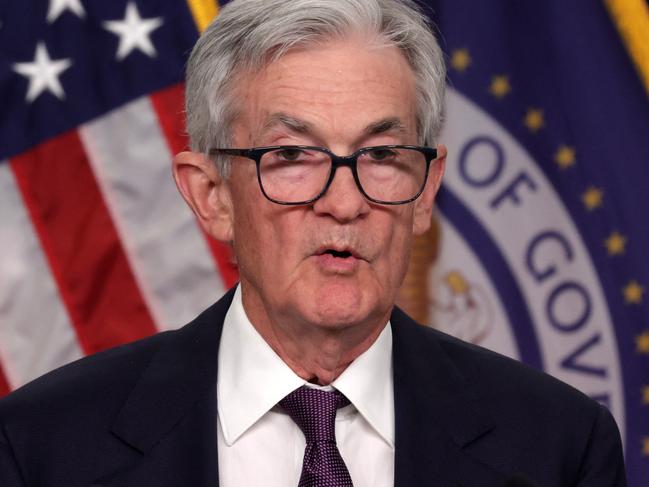 WASHINGTON, DC - DECEMBER 18: Federal Reserve Board Chairman Jerome Powell speaks during a press conference following a meeting of the Federal Open Market Committee at the Federal Reserve on December 18, 2024 in Washington, DC. The Federal Reserve cut interest rates the third time this year, cutting the benchmark rate by a quarter percentage point to a range of 4.25% to 4.5%.   Alex Wong/Getty Images/AFP (Photo by ALEX WONG / GETTY IMAGES NORTH AMERICA / Getty Images via AFP)