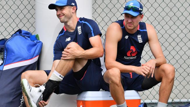 Chris Woakes and Jake Ball will form half of England’s pace attack at the Gabba.