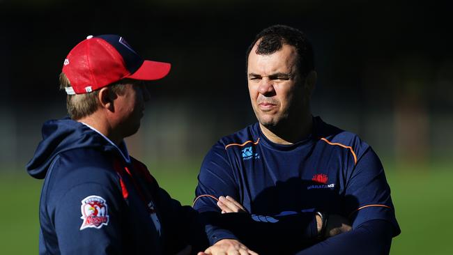 Robinson is using Cheika’s experience and leadership from the Wallabies. Photo: Brett Costello