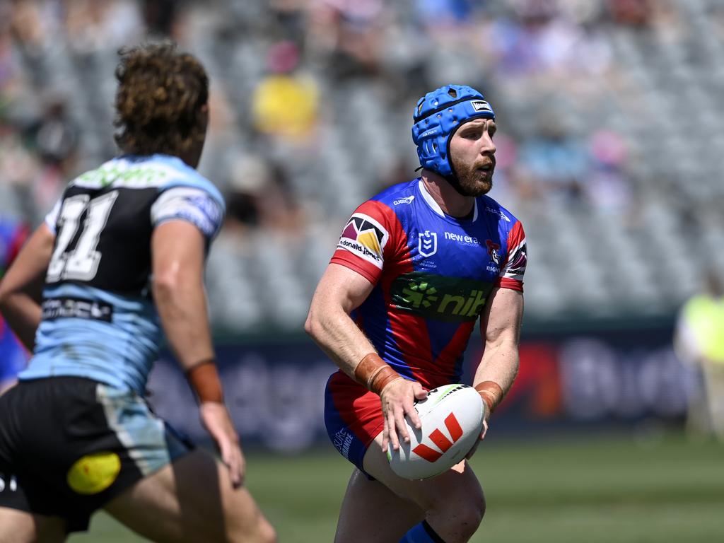 Jackson Hastings dominated Cronulla in the opening half. Picture: NRL