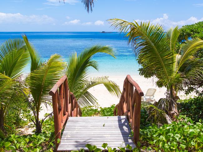 Beach access to tropical waters in Fiji.Escape 30 April 2023Kendall HillPhoto - Getty Images