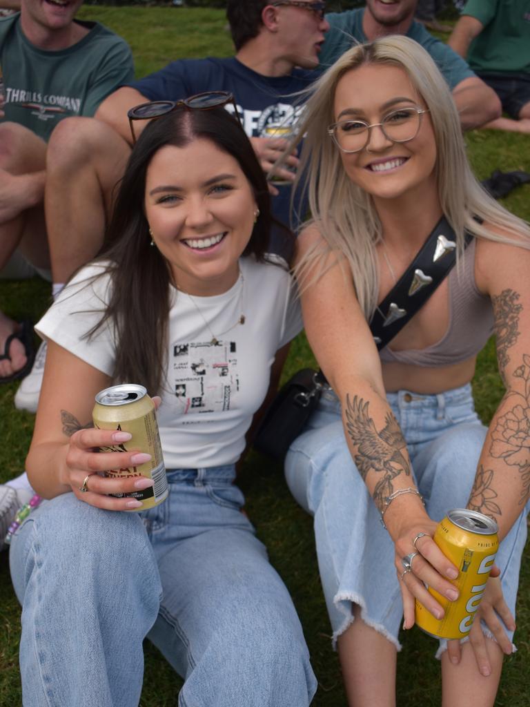 Mollie Lewis and Ashley McKay at the Sunshine Coast Rugby League Finals 2022.