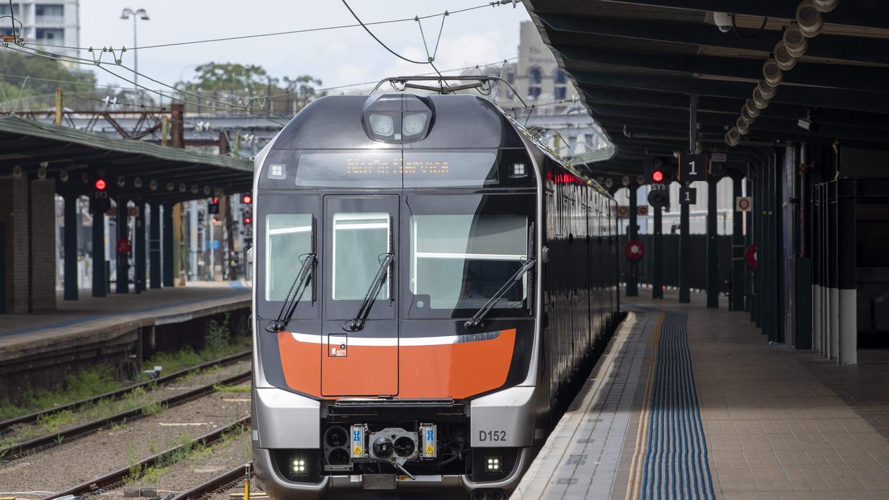 One of the new Mariyung intercity trains set to take passengers this Tuesday. Picture: NewsWire / Simon Bullard.