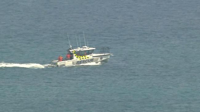 His body was recovered at 1.40pm on Sunday. Picture: 7NEWS Adelaide