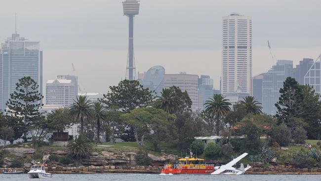 The sea plane is a popular tourist attraction to see Sydney Harbour from the air. Picture: NCA NewsWire / David Swift