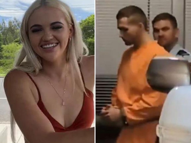 Tyrone Thompson, right, was jailed for murdering ex-girlfriend Mackenzie Anderson, left, by stabbing her 78 times. Pictures: News Corp/Supplied