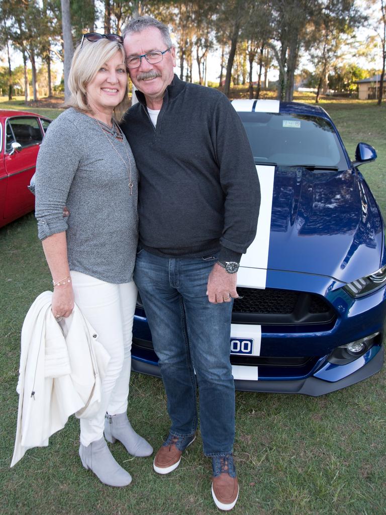 Tracey Elston and Steve Elston at the Gold Coast Retro Night Cruise. Picture: Andrew Meadowcroft.