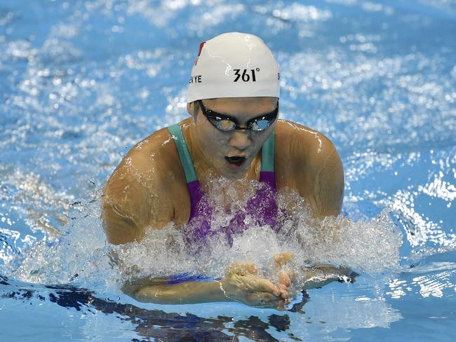 China's Ye Shiwen finished last in the 200IM final in Rio.