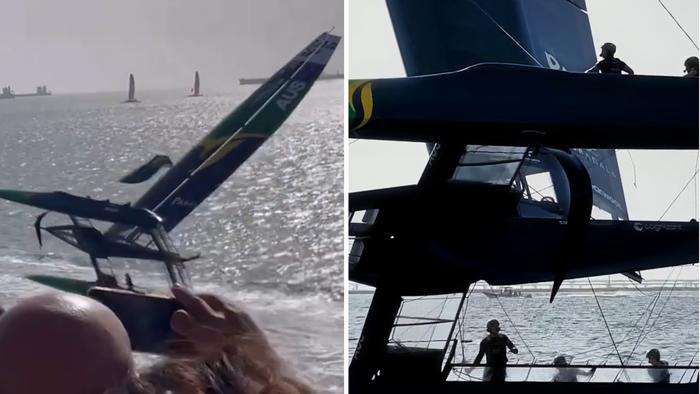 The Flying Roo came close to disaster in a scary SailGP moment.