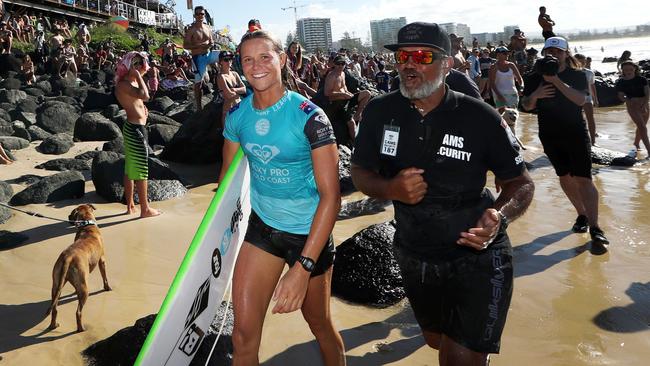 Roxy Pro runner up Keely Andrew on the Gold Coast earlier this year.