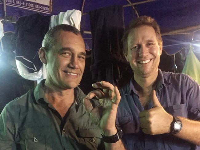 Australian doctor Richard Harris (right), along with his dive partner Craig Challen. Picture: AAP