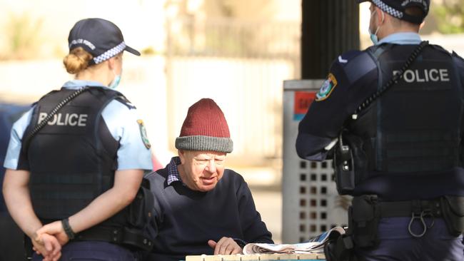 NSW police conduct high visibility patrols at Coogee. Picture: John Grainger