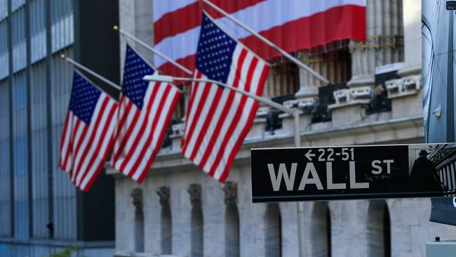 The exterior of the New York Stock Exchange. The global index of share prices has moved up markedly from its March low point. Picture: AFP