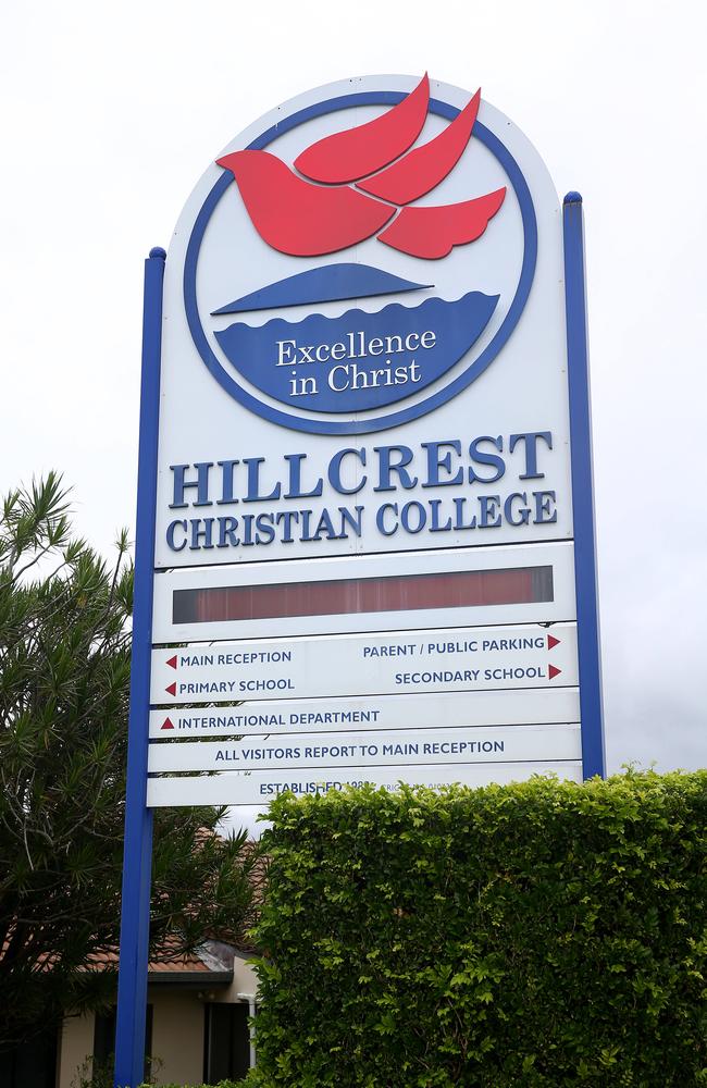 Hillcrest Christian College has been rocked by controversy in recent years. Picture: Adam Head