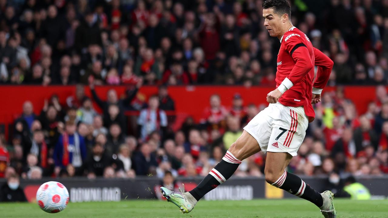 Cristiano Ronaldo of Manchester United. Photo by Naomi Baker/Getty Images