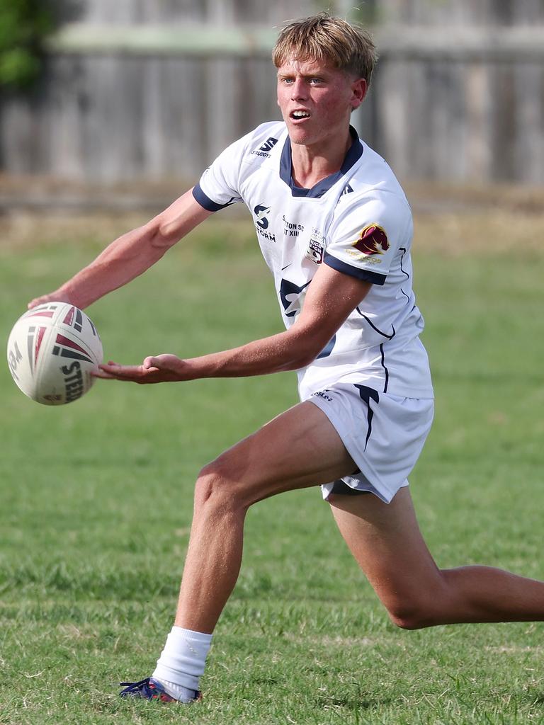 Stretton College v Caloundra SHS, Gibson Park. Picture: Liam Kidston