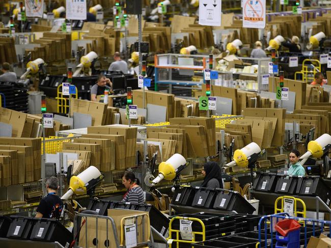 An Amazon Fulfilment centre in Peterborough, England.