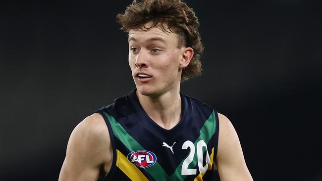 MELBOURNE. 13/05/2023.  AFL. Australian under 18s vs Carlton VFL at Marvel Stadium.  Will Lorenz   .  Pic: Michael Klein