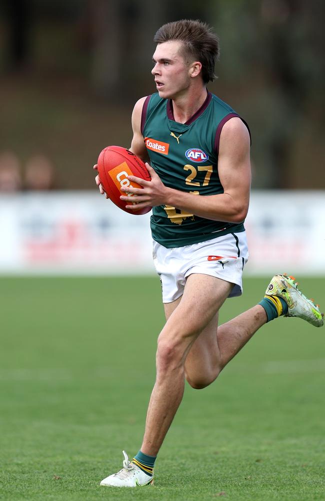 Colby McKercher will be a highly sought-after talent in 2028 when Tasmania enters the league. Picture: Jonathan DiMaggio