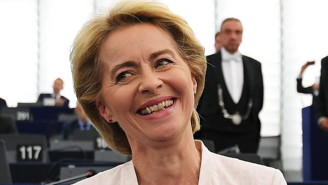 Newly elected European Commission President Ursula von der Leyen. Picture: AFP