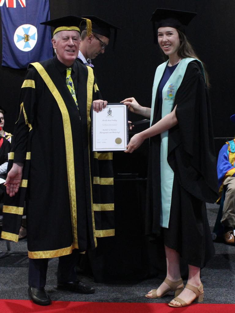 Moselle Findlay graduated with a Bachelor of Business (Management and Marketing) at the CQUniversity graduation ceremony in Bundaberg on December 14, 2023.