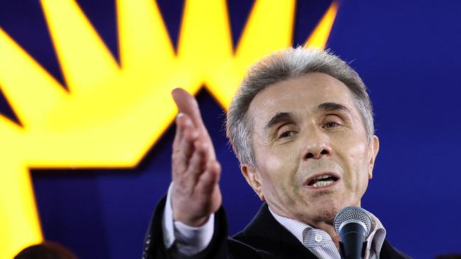 Bidzina Ivanishvili, a billionaire who made his fortune in Russia, is widely viewed as the puppet master of Georgia’s politics. It was he who selected Kavelashvili as president. Picture: AFP