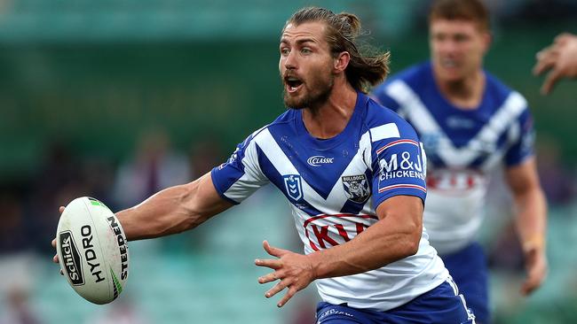 Kieran Foran’s injury robs the Bulldogs of experience in the halves. Picture: Phil Hillyard