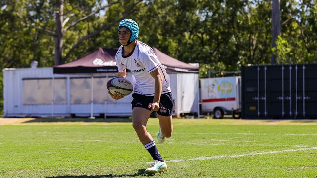 Buildcorp Emerging Reds Cup day one action between South East Queensland's Under-15s and Brisbane White Under-15s. Picture credit: QRU Media/ Erick Lucero.