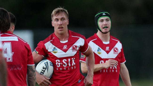 Former NRL player Ben Marschke in action for Kincumber. Picture: Sue Graham