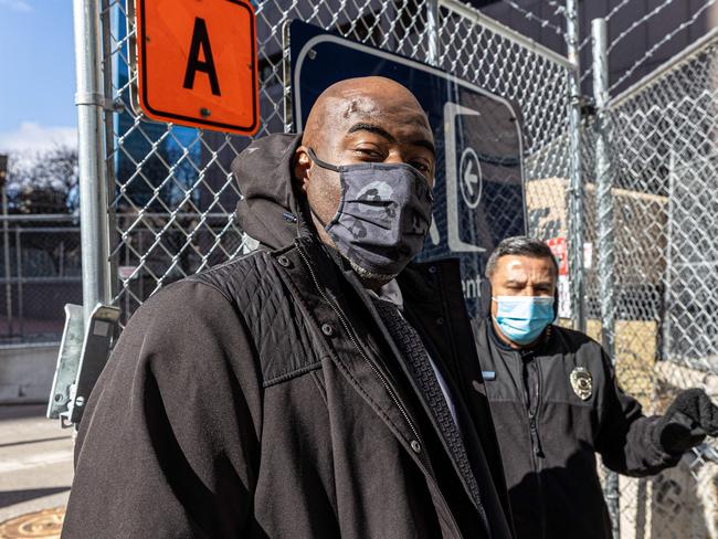 George Floyd's brother Rodney Floyd outside court. Picture: AFP