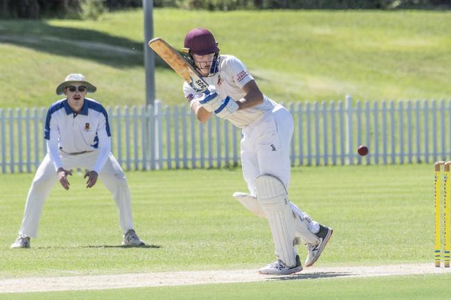 Jordan Sondergeld bats in action last season playing in Toowoomba’s A Grade competition. Picture: Nev Madsen.