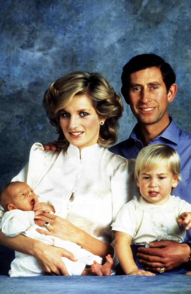 Pictured together in 1984, then Prince Charles and Diana Princess of Wales, with children Prince William and Prince Harry.