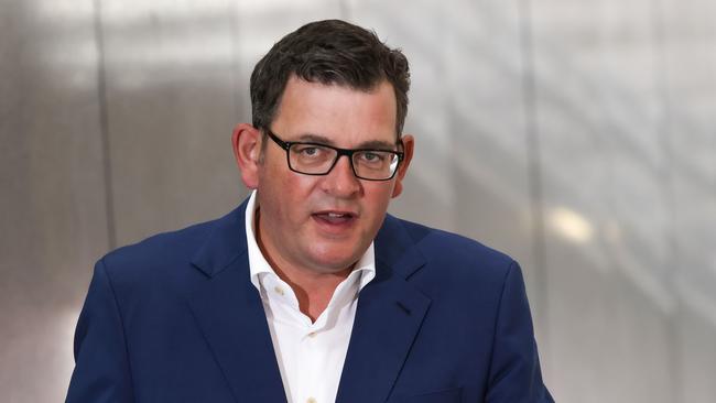 Daniel Andrews has declared he would like to see national cabinet agree on a change to the third shot on Thursday. Picture: NCA NewsWire / Ian Currie