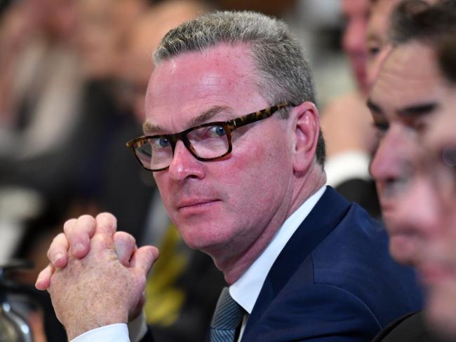 Minister for Defence Christopher Pyne unleashed on his colleagues with savage remarks today. Picture: AAP