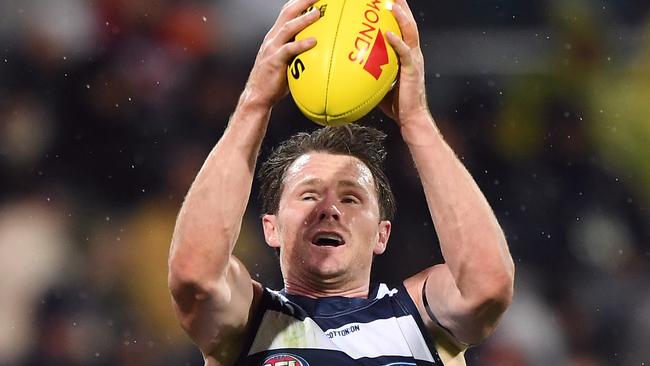 Patrick Dangerfield was outstanding against his old side. Picture: AAP Images 