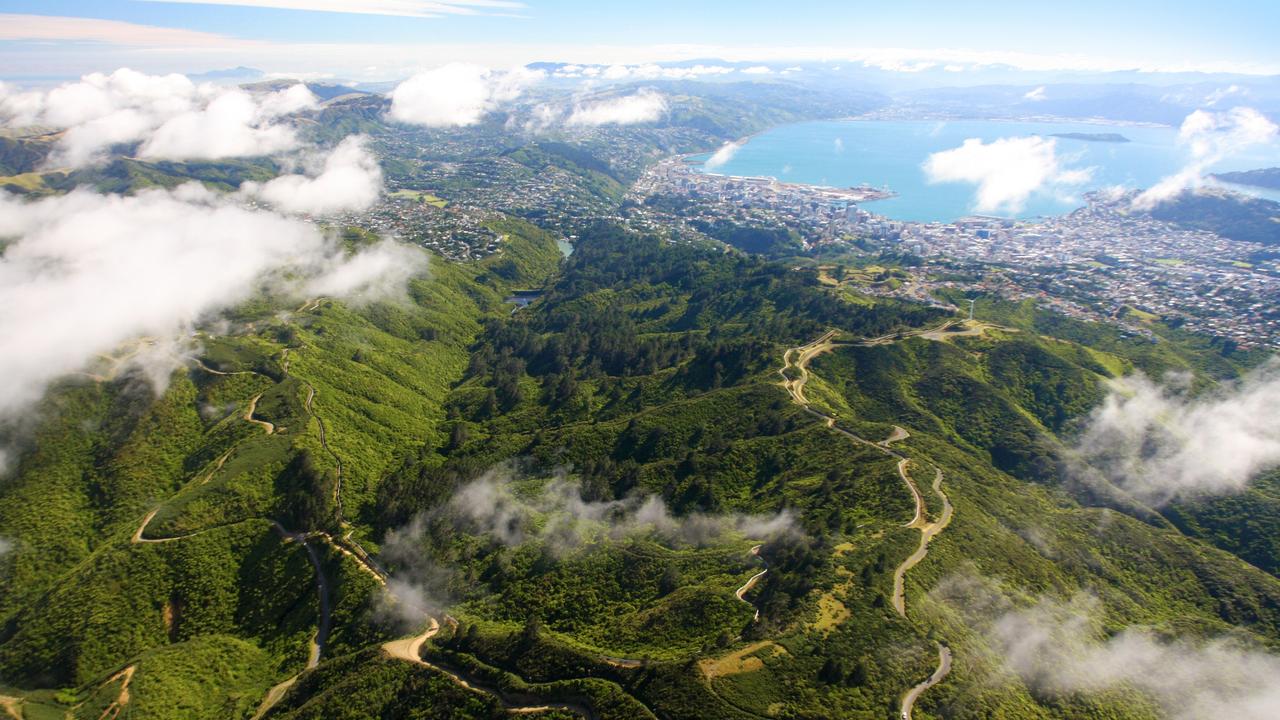 Zealandia from the air, New Zealand. Picture: Rob Suisted