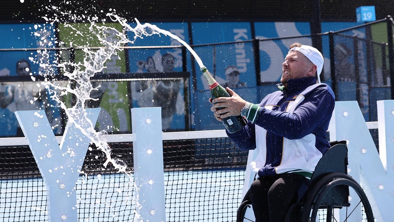 Dylan Alcott won the Newcombe Medal for the second time.