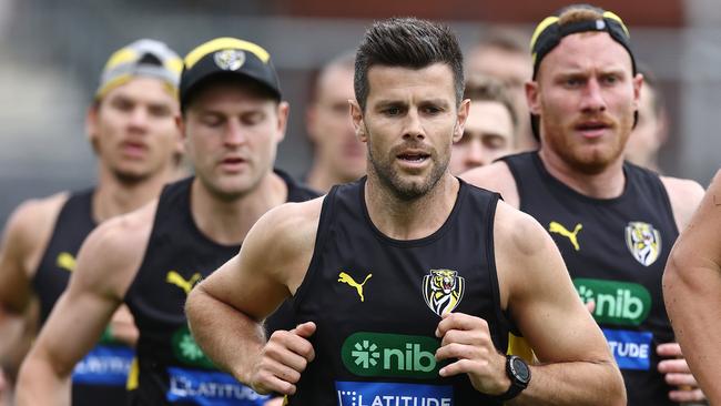 Trent Cotchin is back for a 16th season. Picture: Michael Klein