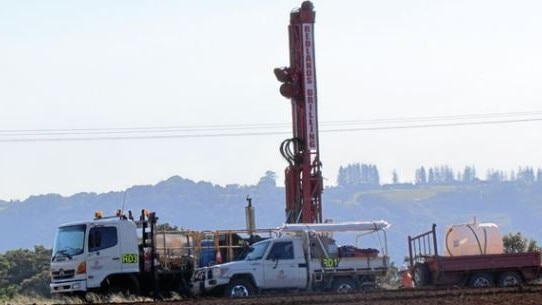 Machinery on the Tweed hospital site on State Significant Farmland at Curdgen. 