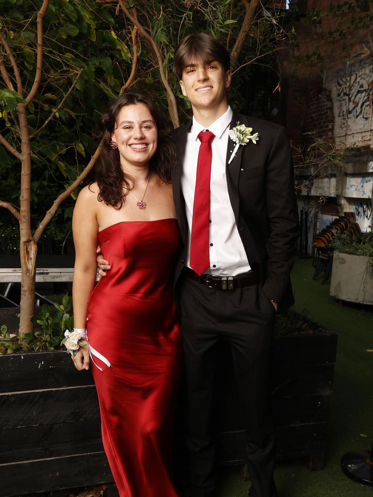 Coco Butler and Hamish Nixon. Fahan School leavers dinner 2024. Picture: Nikki Davis-Jones