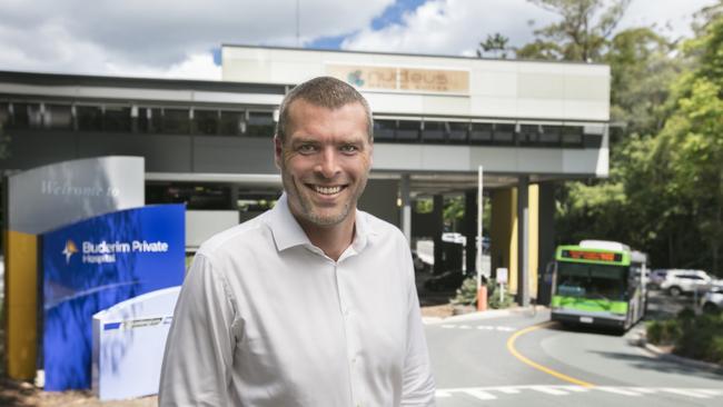 CBRE's Ryan Parry, who brokered the sale of four strata-titled medical suites within Nucleus Medical Suites at the Buderim Private Hospital.