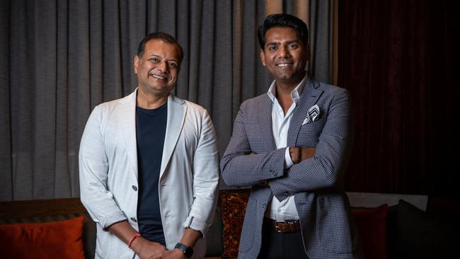 Ovolo founder Girish Jhunjhnuwala, left, with chief executive Dave Baswal.