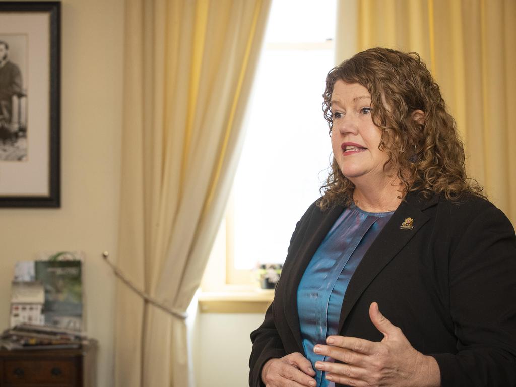 Hobart Lord Mayor Anna Reynolds at Town Hall. Picture: Chris Kidd