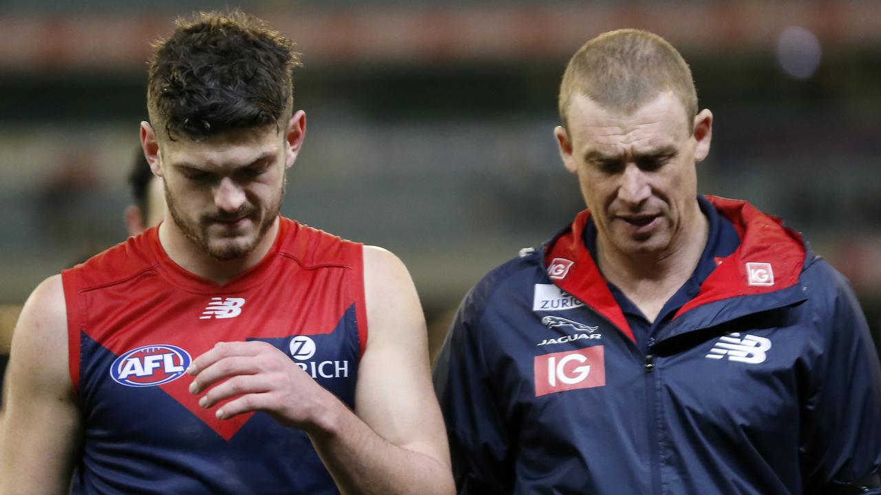 Melbourne’s Angus Brayshaw is well down on his 2018 output.