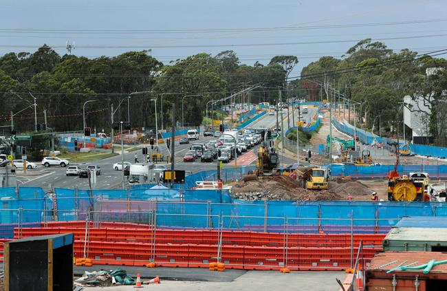 Motorists travelling in the Frenchs Forest area will experience heavy traffic conditions in the coming months. Picture: AAP Image/Julian Andrews