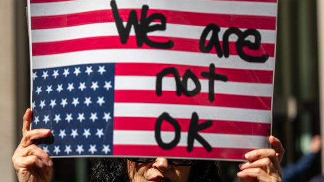 The president’s numbers have plummeted with the majority of Americans now disapproving of his job performance. Picture: Spencer Platt/Getty Images/AFP